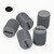 50x Grey PVC Plastic M8 x 10mm Slotted Grub Screws, Set Screws