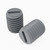 50x Grey PVC Plastic M8 x 10mm Slotted Grub Screws, Set Screws