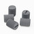 50x Grey PVC Plastic M8 x 10 mm Slotted Grub Screws, Set Screws