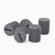 50x Grey PVC Plastic M8 x 10mm Slotted Grub Screws, Set Screws