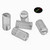 50x Clear Polycarbonate Plastic M4 x 8mm Slotted Grub Screws, Set Screws