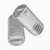 50x Clear Polycarbonate Plastic M4 x 8mm Slotted Grub Screws, Set Screws