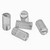 50x Clear Polycarbonate Plastic M4 x 8mm Slotted Grub Screws, Set Screws