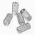 50x Clear Polycarbonate Plastic M4 x 8mm Slotted Grub Screws, Set Screws