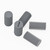 50x Grey PVC Plastic M8 x 16mm Slotted Grub Screws, Set Screws