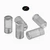 50x Clear Polycarbonate Plastic M3 x 6 mm Slotted Grub Screws, Set Screws