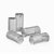 50x Clear Polycarbonate Plastic M3 x 6 mm Slotted Grub Screws, Set Screws