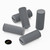 50x Grey PVC Plastic M4 x 10mm Slotted Grub Screws, Set Screws