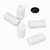 50x White Polypropylene Plastic M5 x 10mm Slotted Grub Screws, Set Screws