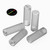 50x Clear Polycarbonate Plastic M8 x 25mm Slotted Grub Screws, Set Screws