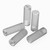 50x Clear Polycarbonate Plastic M8 x 25 mm Slotted Grub Screws, Set Screws