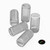 50x Clear Polycarbonate Plastic M6 x 12mm Slotted Grub Screws, Set Screws