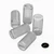 50x Clear Polycarbonate Plastic M6 x 12 mm Slotted Grub Screws, Set Screws