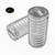 50x Clear Polycarbonate Plastic M6 x 12 mm Slotted Grub Screws, Set Screws