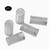 50x Clear Polycarbonate Plastic M6 x 12mm Slotted Grub Screws, Set Screws