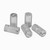 50x Clear Polycarbonate Plastic M6 x 12mm Slotted Grub Screws, Set Screws