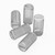 50x Clear Polycarbonate Plastic M6 x 12mm Slotted Grub Screws, Set Screws