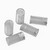 50x Clear Polycarbonate Plastic M6 x 12mm Slotted Grub Screws, Set Screws
