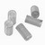 50x Clear Polycarbonate Plastic M8 x 16mm Slotted Grub Screws, Set Screws