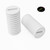 50x White Polypropylene Plastic M3 x 6mm Slotted Grub Screws, Set Screws