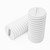 50x White Polypropylene Plastic M8 x 16mm Slotted Grub Screws, Set Screws