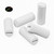 50x White Polypropylene Plastic M4 x 10mm Slotted Grub Screws, Set Screws