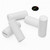 50x White Polypropylene Plastic M4 x 10mm Slotted Grub Screws, Set Screws