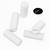 50x White Polypropylene Plastic M4 x 10 mm Slotted Grub Screws, Set Screws