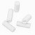50x White Polypropylene Plastic M4 x 10mm Slotted Grub Screws, Set Screws