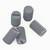 50x Grey PVC Plastic M6 x 10mm Slotted Grub Screws, Set Screws