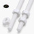 2x White PTFE M6 x 300mm Threaded Rods, Plastic Studding + 4 Nuts