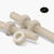 2x Natural Nylon PA66 M6 x 300mm Threaded Rods, Plastic Studding + 4 Nuts