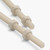 2x Natural Nylon PA66 M10 x 300mm Threaded Rods, Plastic Studding + 4 Nuts