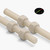 2x Natural Nylon PA66 M5 x 300mm Threaded Rods, Plastic Studding + 4 Nuts