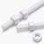 2x White PTFE M5 x 300mm Threaded Rods, Plastic Studding + 4 Nuts
