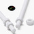 2x White PTFE M5 x 300mm Threaded Rods, Plastic Studding + 4 Nuts