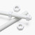 2x White Polypropylene (PP) M16 x 300mm Threaded Rods, Studding + 4 Nuts