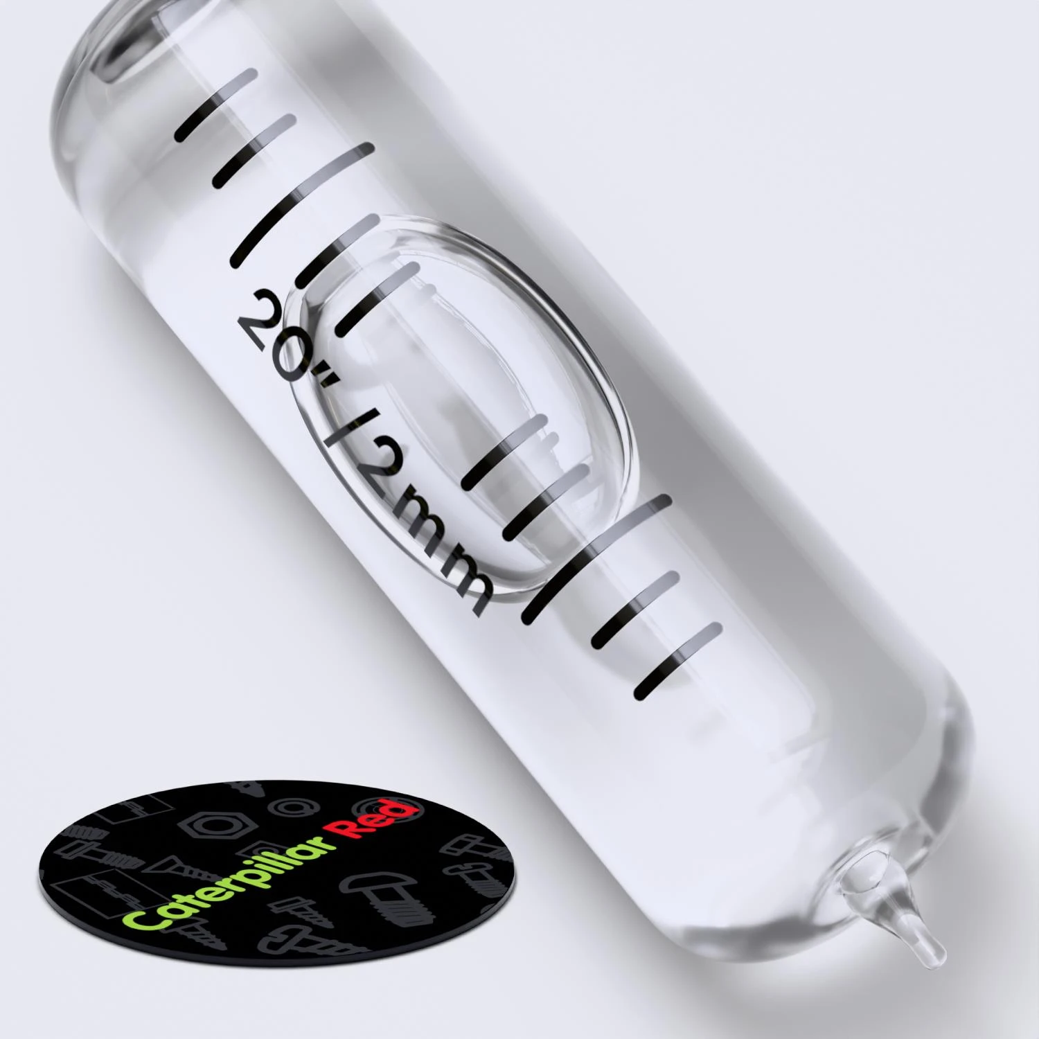 Replacement Level Glass Vial, Spirit Bubble Level, With Nib, 35 mm x 11 mm