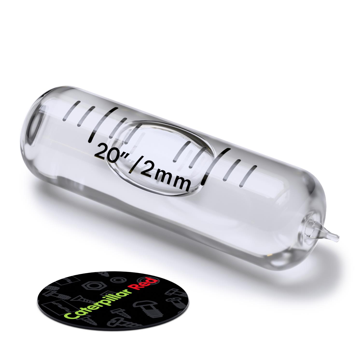 Replacement Level Glass Vial, Spirit Bubble Level, With Nib, 35 mm x 11 mm