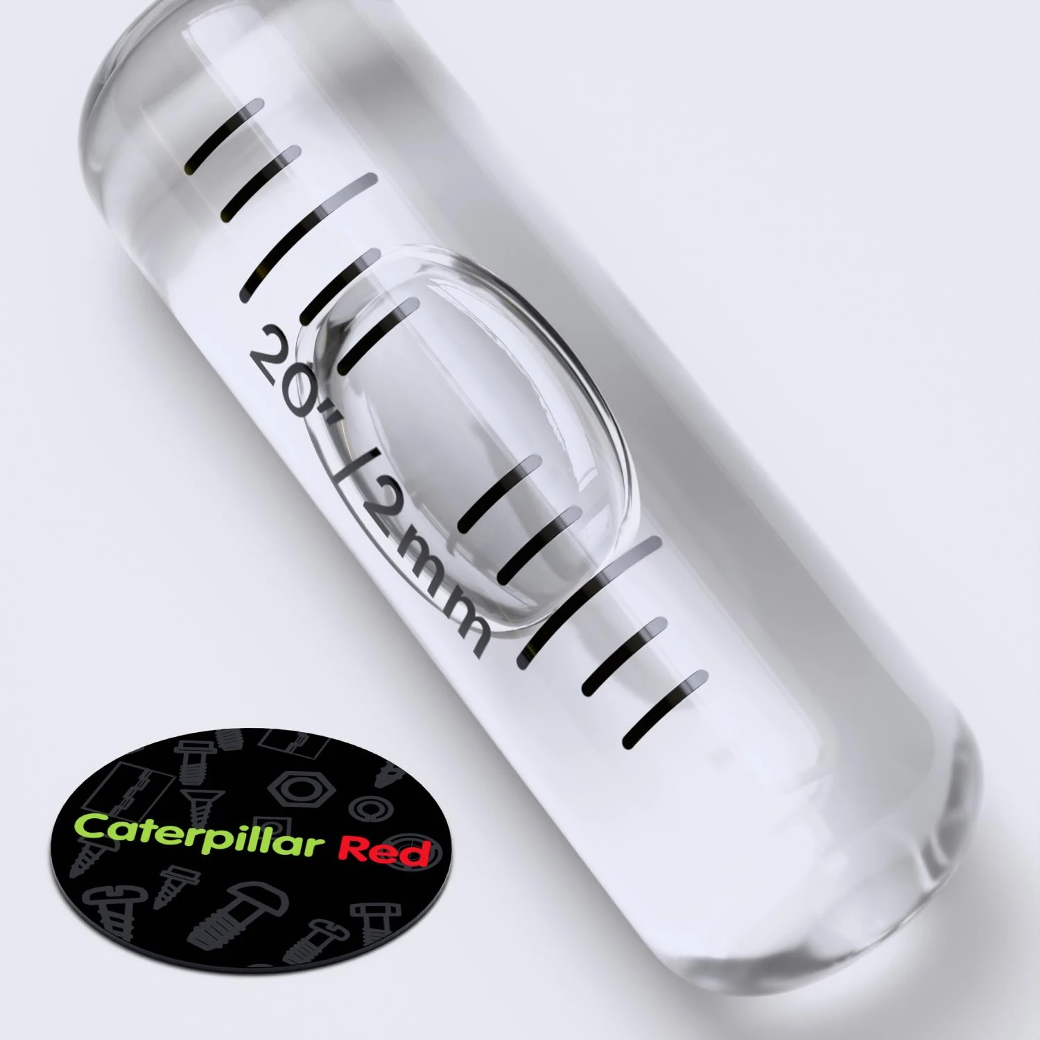 Replacement Level Glass Vial, Spirit Bubble Level, No Nib, 35 mm x 11 mm