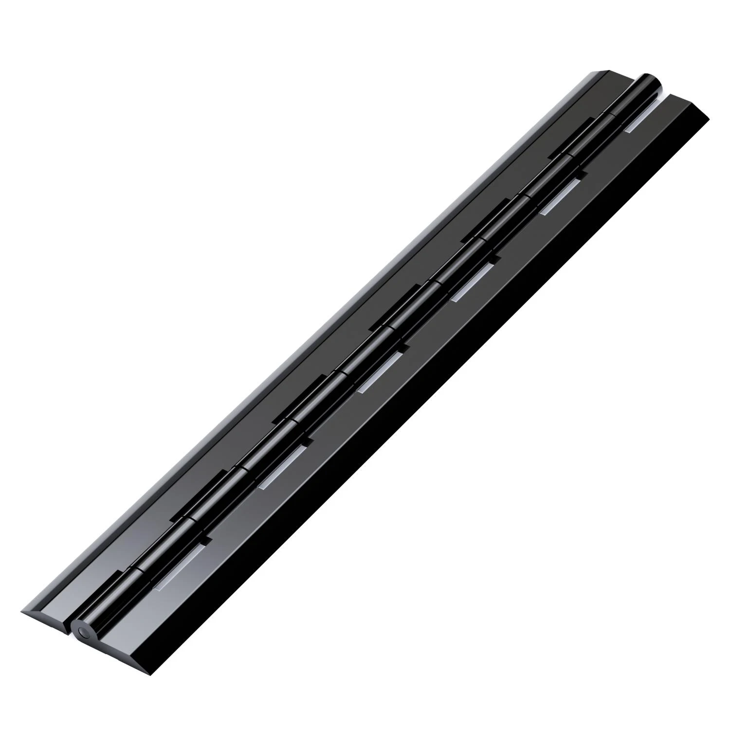 Black Acrylic Piano Hinges 300 mm, Continuous Plastic Hinges