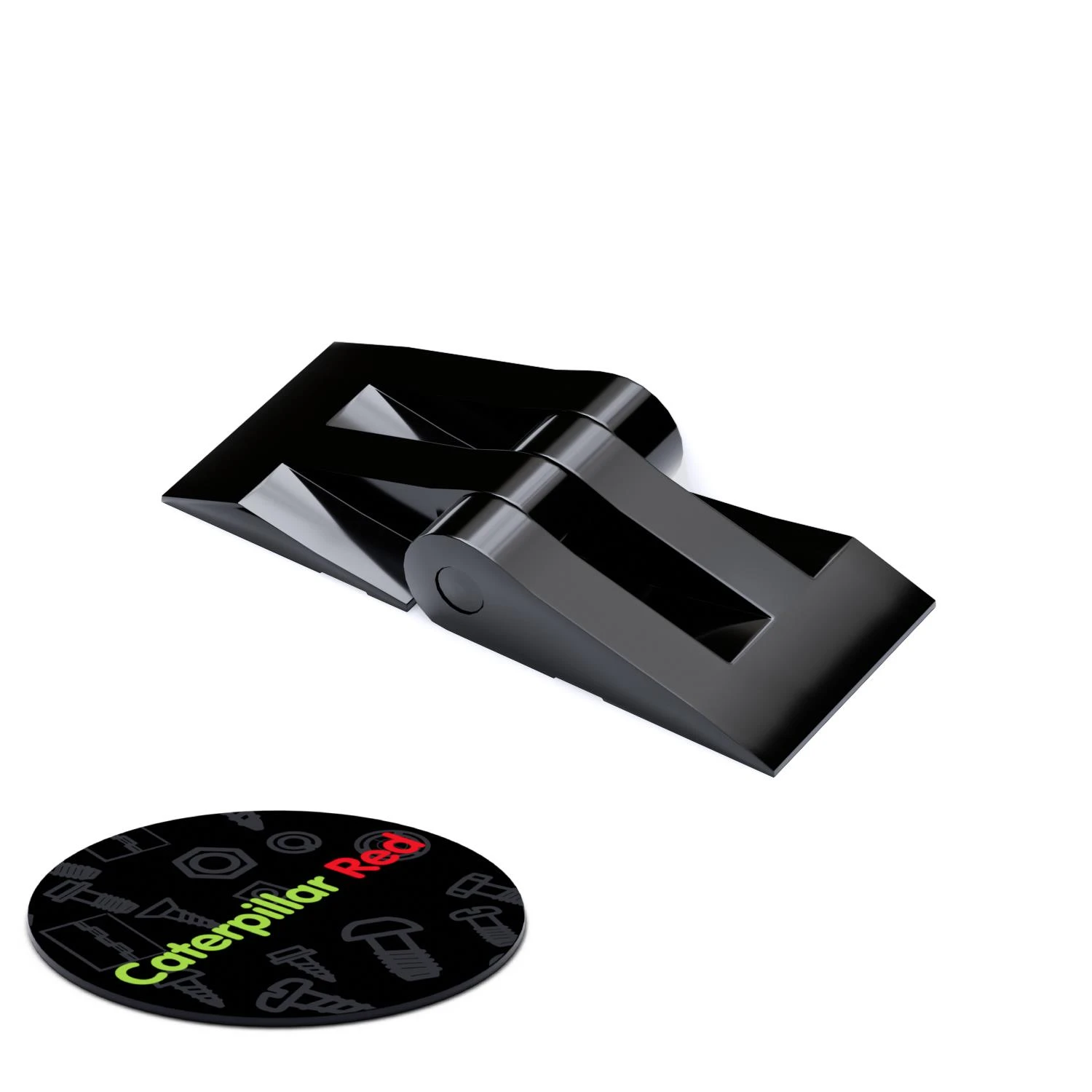 4x Black Acrylic Micro Piano Hinges 39 mm x 16 mm, Continuous Plastic Hinges
