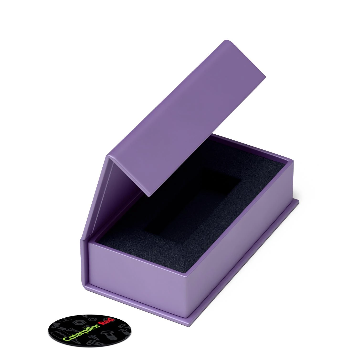 4x Light Purple Magnetic USB Presentation Gift Boxes, Flash Drives, Wedding