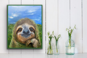 Fine Art paper print of an original painting ‘sloth’ Animals of the World Series Fine Art paper print of an original painting ‘sloth’ Animals of the World Series