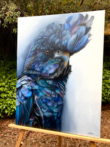 NEW Original Acrylic painting Australian Birds series Black Cockatoo NEW Original Acrylic painting Australian Birds series Black Cockatoo