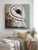 NEW Original Acrylic painting 'Boho owl' Series Sage with flannel flowers green