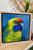 Original series oak timber framed original paintings Tasmanian Rosella or Green rosella