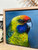 Original series oak timber framed original paintings Tasmanian Rosella or Green rosella