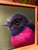 Original Painting as part of my Natural oak timber framed portrait series Pink Robin
