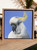 Original Painting as part of my Natural Tasmanian 0ak framed portrait series Sulphur Crested Cockatoo
